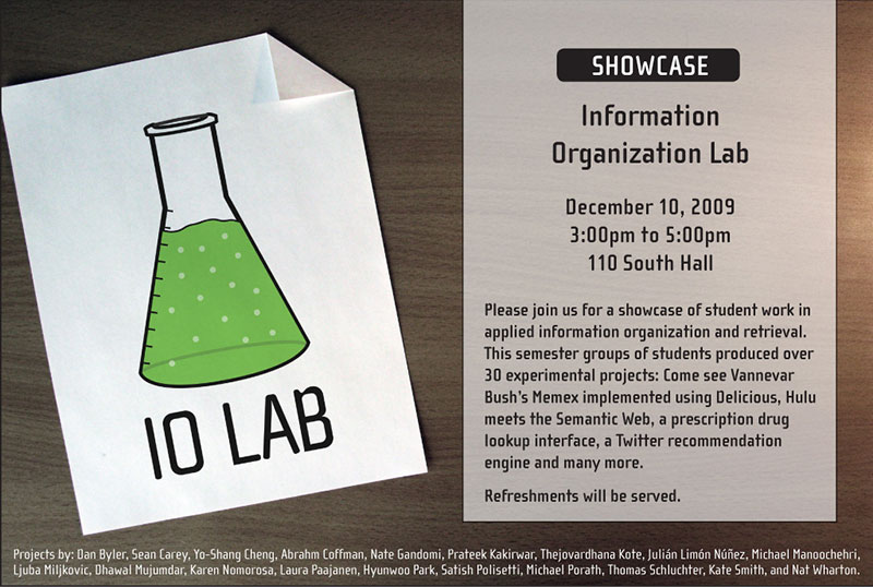 IO Lab Showcase Invitation