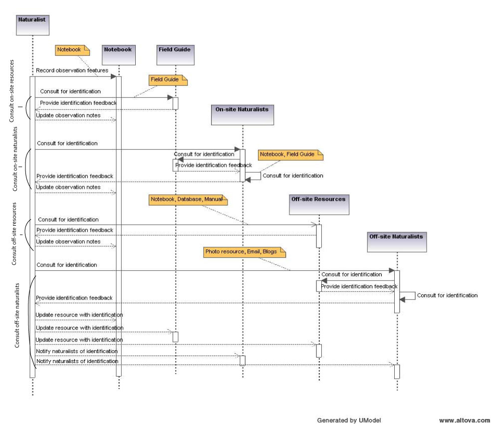 Process diagram - make an identification