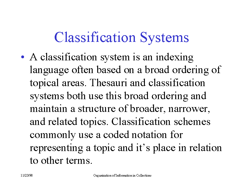 classification-systems