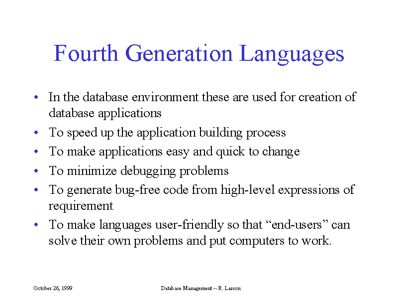 essay on fourth generation language