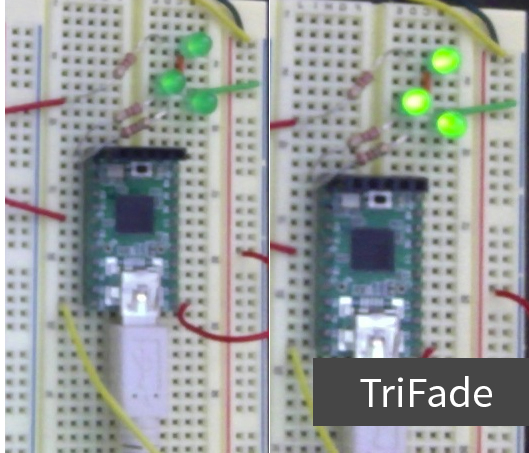 Fading 3 LEDs