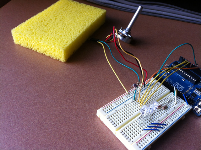 Circuit with sponge