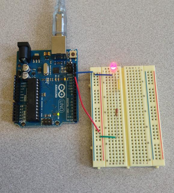 Circuit with LED