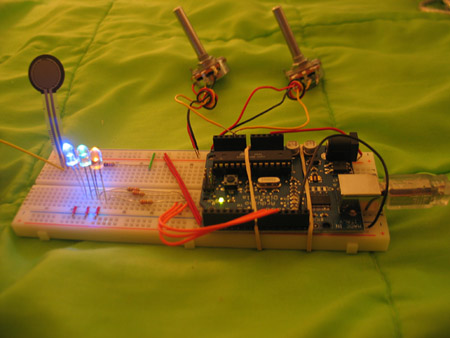 Potentiometers controlling LED Brightness & Blink