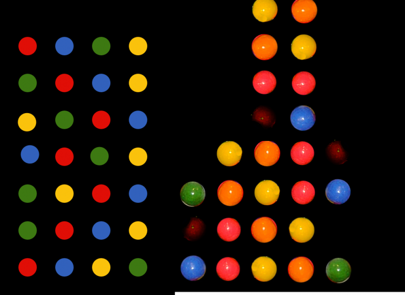 black background