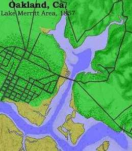 [Lake Merritt, 1857 Map]